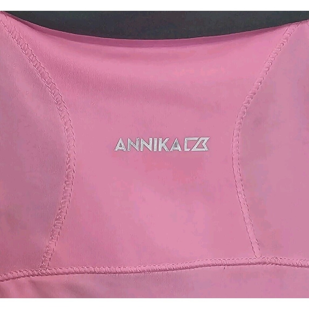 Annika Cutter & Buck Womens S/P Pink Gray White Golf Polo Shirt 4 Button - Picture 4 of 12